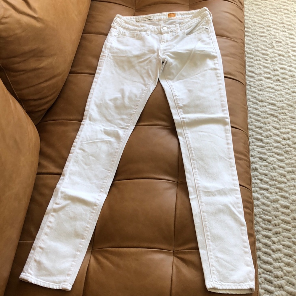 Pilcro & The Letterpress white jeans
